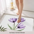 thumbnail image 3 of Purple Tulips Door Mat&nbsp;Indoor Outdoor Entrance, Non Slip Rug for Kitchen Bathroom Entryway Rug, Watercolor Floral Wildflower Green Plant Washable Doormat Floor Mat 20x31.5 Inch, 3 of 8