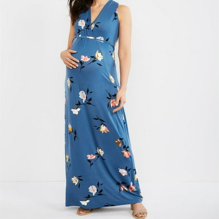 

Shldybc Summer Round Neck Sleeveless Flower Print Can Breastfeed Maternity Vest Dress Maternity Summer Clothes Summer Outfits for Women Prom Dress Summer Savings Clearance