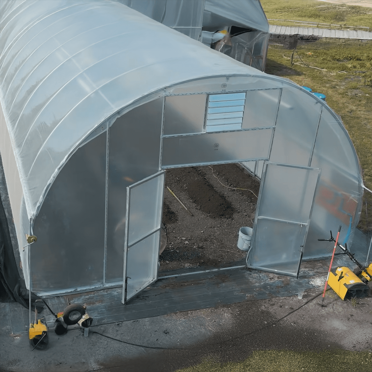 White Vinyl Batten Tape - Used on Greenhouse Frames, Cold Frames, and Hoop Houses - 3/4" x 500 feet by Pavlysh