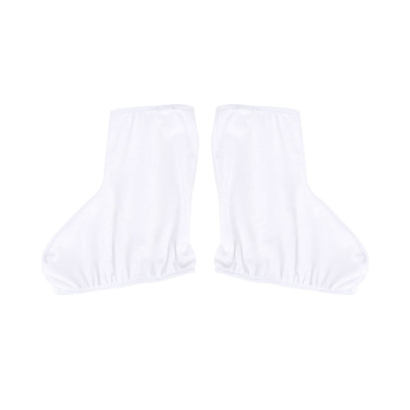 CIMAXIC Elastic Skate Boot Covers Ice Skate Shoe Sleeve Anti-scratch Skate Shoe Protector for Hockey Skates Figure Skates - Size L (White),8.86"X7.48"X0.39"