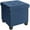 Navy Blue, variant on Ornavo Home 15 Inch Folding Storage Ottoman with Storage, Square Cube Linen Small Storage Ottoman Foot Rest Stool with Legs