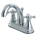 thumbnail image 1 of Kingston Brass KS7611BX Robinet de Lavabo 4 Po. avec Poignée Croisée, Chrome, 1 of 1