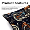 thumbnail image 2 of Motorcycle Velvet Throw Pillow Covers Set of 2 with Unique Patterns for Bed and Sofa, Available in 16x16, 18x18, and 20x20 Inches for Various Occasions, 2 of 6