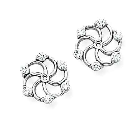 Harry Chad 14k White Gold Moissanite Earring Jacket 14k White Gold Moissanite Earring Jacket