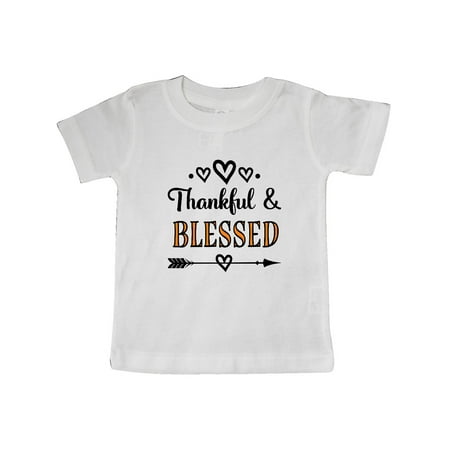 

Inktastic Thanksgiving Greeting Thankful Blessed Gift Baby Girl T-Shirt