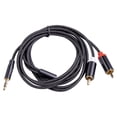 thumbnail image 2 of Cable de sonido de 1/1, 8/3M de longitud, conector de 3,5mm, divisor auxiliar para auriculares, adaptador divisor de micrófono, Cable , Cable 18 millones Hugo Cable divisor de audio RCA, 2 of 8