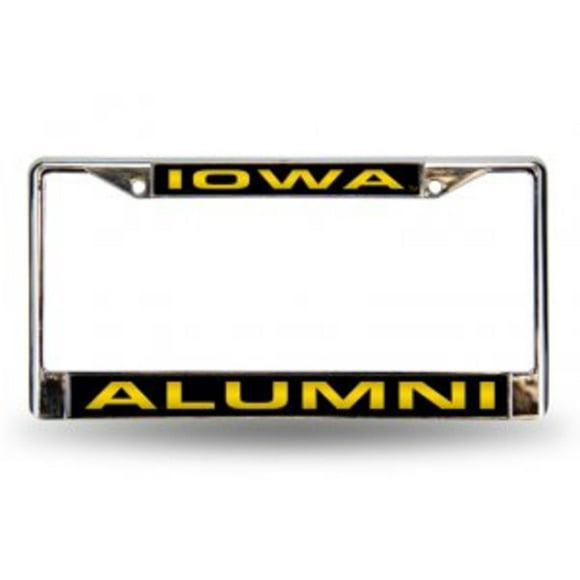 Test Item - Iowa Hawkeyes Alumni Laser Chrome License Frame. Free Screw Caps Included