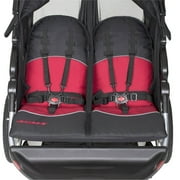 Baby Trend Expedition Double Jogging Stroller, Centennial Red, Multi-Position Reclining Seats
