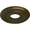 thumbnail image 3 of Ekena Millwork 12 3/8"OD x 4"ID x 1 1/8"P Classic Ceiling Medallion (Fits Canopies up to 7 1/4"), Hand-Painted Brass, 3 of 6