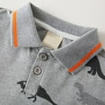 thumbnail image 4 of MEZZALL Toddler Dinosaur Polo Shirt For Boys Breathable Casual Summer Tops With Print Comfortable Loose Fit For Outdoor Activities And Daily Wear Cozy Baby Wear, 4 of 9
