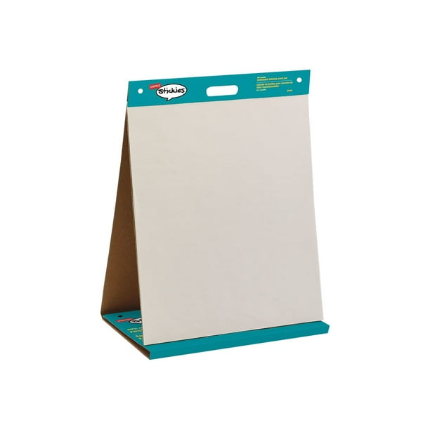 Staples Stickies Table top easel pad 22.99 in x 20 in 20 sheets / 40 pages white plain
