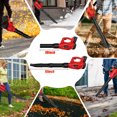 thumbnail image 4 of Tanbaby 21V Cordless Leaf Blower, 320CFM Electric Leaf Blowers, 3 Speed Mode, 330W 180MPH with 4000mAh Battery, Lightweight Powered Blowers for Leaf/Snow/Dust Blowing, 4 of 8