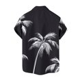 thumbnail image 5 of Yieetim Men's Shirts Short Sleeve Button Down Shirts, Small V-Neck Vintage Shirts, Quickly Dry Hawaiian Shorts Shirts,Tropical Holiday Beach Stylish,Swim Shirts For Surfing XL, 5 of 7