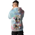 thumbnail image 5 of Happy Birthday Cute Puppy Australian Shepherd with Cake Gifts Party Hat All Over Print 3D Hoodie Unisex Merch Hoodies Aussie Dog Lover Gifts - 00029, 5 of 6