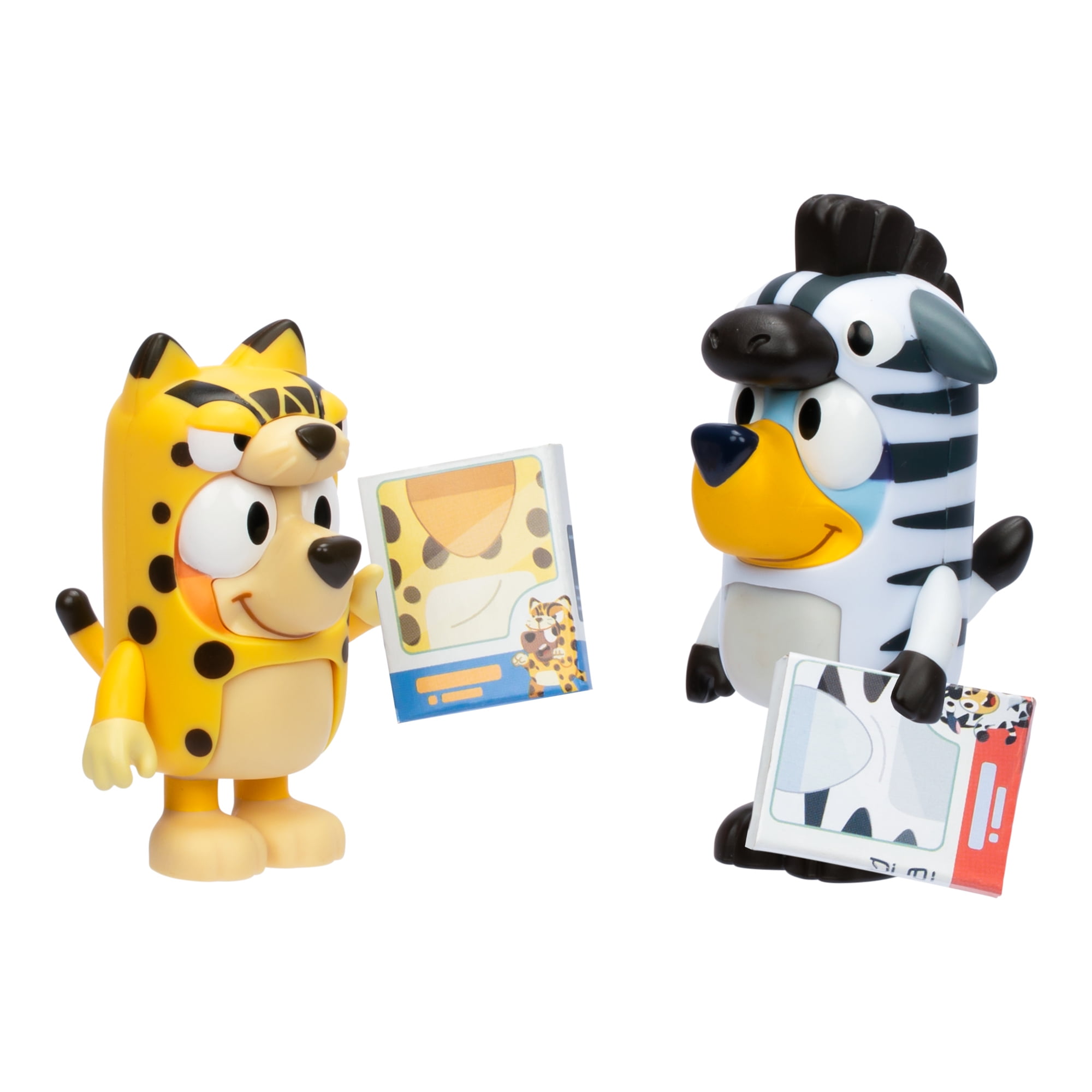 Bluey Figure Animal Costumes 2-Pack, 2.5 inch Bluey and Bingo Figures, Toys for Kids 3-6 Years