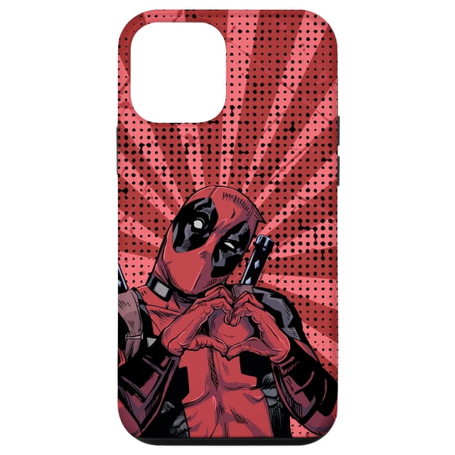 Funda para iPhone 12 mini Marvel Deadpool Heart Hands