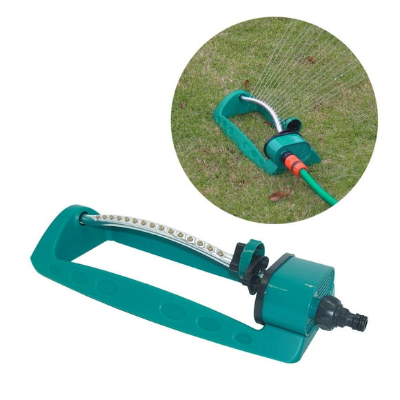 Labymos Garden Sprinkler Water Garden Sprinkler Head 15 Holes Adjustable Oscillating Sprinkler for Lawn Yard