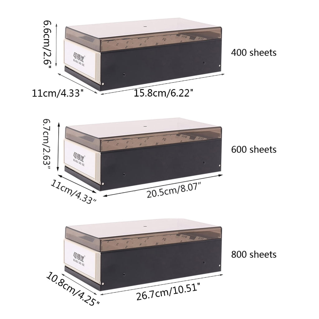 600/800 Sheets Business Card Storage for Case with Tabs Business Index Card for