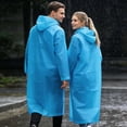 thumbnail image 4 of Poncho de Pluie Jetable Poncho de Pluie Unisexe Réutilisable Imperméable Transparent en PEVA Cape de Pluie Portable Manteau de Pluie Respirant pour Voyage Randonnée Cyclisme et Camping, 4 of 6