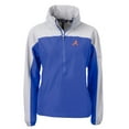 thumbnail image 2 of Women's Cutter & Buck Royal Atlanta Braves  Charter Eco Recycled Half-Zip Anorak Jacket, 2 of 3