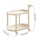 thumbnail image 3 of Mesa auxiliar con ruedas color crema, mesita de noche para dormitorio, mesa de salón, mesa nido portátil para espacios pequeños, estante de almacenamiento de plástico., 3 of 6