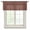 Brown, variant on Dark Brown Sheer Curtains Valances for Windows Vintage Country Monochrome Chocolate Color Chiffon Kitchen Valances for Cafe, Voile Window Treatments Curtains for Living Room Bedroom, 60"x18"