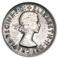 thumbnail image 2 of 1953-1963 Australia Silver Shilling Elizabeth II Avg Circ, 2 of 2