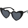 thumbnail image 1 of Gafas de sol clásico con forma de corazón para mujer, lentes en forma de corazon vintage heart sunglasses para playa conducción B2421, 1 of 4