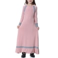 thumbnail image 4 of EnJoCho Girls Ramadan Robe Abaya Dress for Girls Musli𝗆 Prayer Dress Kids Islami𝖼 𝖣ubai Eid Ramadan Dress Wedding Arabic Kaftan Dress, 4 of 8