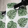 thumbnail image 4 of Ambesonne Green Leaf Grommet Curtain, Palm Leaves Nature, 50" x 63", White and Green, 4 of 6