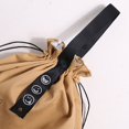 thumbnail image 4 of Canvas Insulation Bag Industrial Style Drawstring Lunch Box Pouch (Black), 4 of 7