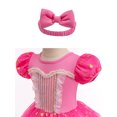 thumbnail image 5 of WIBACKER Infant Baby Girls Princess Romper Costume Onesie Fancy Dress Bodysuit with Headband Halloween Birthday Dresses, 5 of 7