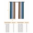 thumbnail image 6 of Fsddascl Blue Brown Blackout Curtains for Bedroom/Living Room, Thermal Insulated Kitchen Curtains, Farmhouse Wood Grain Vintage Vertical Striped Grommet Darkening Window Treatment Drapes 42"x84"x2, 6 of 6