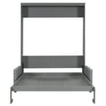 thumbnail image 5 of Queen Size Murphy Bed, Wooden Wall Bed with Cushion for Living Room, Guest Bedroom, Office, Gray, 5 of 9