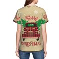 thumbnail image 7 of Wukai Christmas Vintage Red Truck Youth Unisex Short Sleeve T-Shirt for Boys, Girls, Teens, and Kids-X-Small, 7 of 7