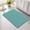 Green, variant on Ice Blue Non Slip Bathroom Mat, Light Blue Color Solid Background Rustic Farmhouse Absorbent Bath Mat Rubber Backed Quick Dry Doormat Fit Under Door for Bathtub Shower Sink Kitchen 16"x24"