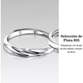 thumbnail image 3 of Anillos para pareja, plata de ley 925, tamaño ajustable, 3 of 6