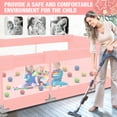 thumbnail image 4 of Babyeap Large Baby Playpen with Mat,71"x50"Playpen for Babies and Toddlers,Baby Play Yard Baby Fence Play Area Indoor Outdoor,Pink, 4 of 7