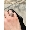 thumbnail image 2 of solitaire jewels 3CT Round Moissanite Engagement Ring For Women With Pave Diamond Shank, 14K White Gold, 2 of 4