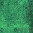 thumbnail image 1 of Ahgly Company Indoor Square Oriental Green Industrial Area Rugs, 7' Square, 1 of 4
