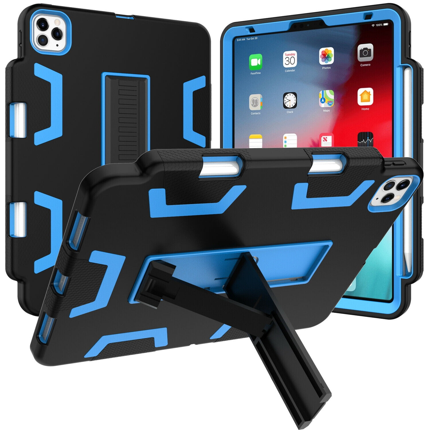 Shockproof Armor Case Heavy Duty Kickstand Stand Cover for iPad Pro 11