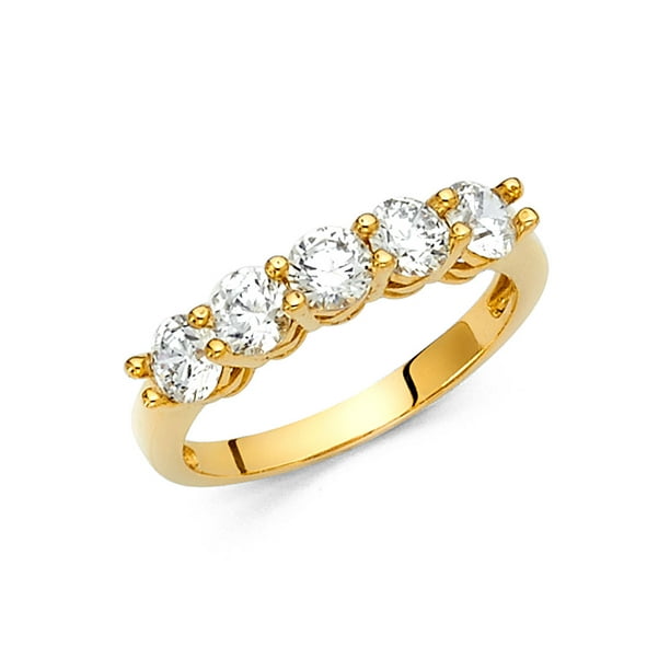 FB Jewels - FB Jewels 14K Yellow Gold Ring Cubic Zirconia CZ