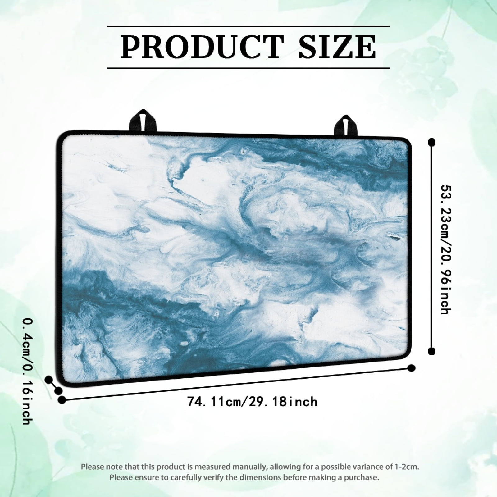 Renewold Electric Stove Cover Glass Stove Top Cover Heat Resistant Anti-slip Stovetop Protector Cover Cooktop Mat Extra Counter Space Extra Large, Blue White Marble