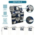 thumbnail image 7 of Table Runner Dresser Scarves 70 Inch Long, Nordic Mid Century Modern Linen Dining Table Runners Blue Grey Semicircle Tabletop Scarf for Wedding Holiday Party Kitchen, 7 of 7