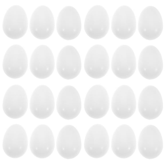 SHISUYAN 30pcs White Solid Plastic Pigeon Egg Dummies Bird egg for Pigeon Egg Control Artificial Egg Replacements for Pigeon Nesting Supplies and Training