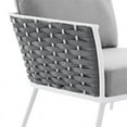 thumbnail image 6 of Modway Stance Modern Fabric & Aluminum Outdoor Left-Facing Armchair in Gray, 6 of 9