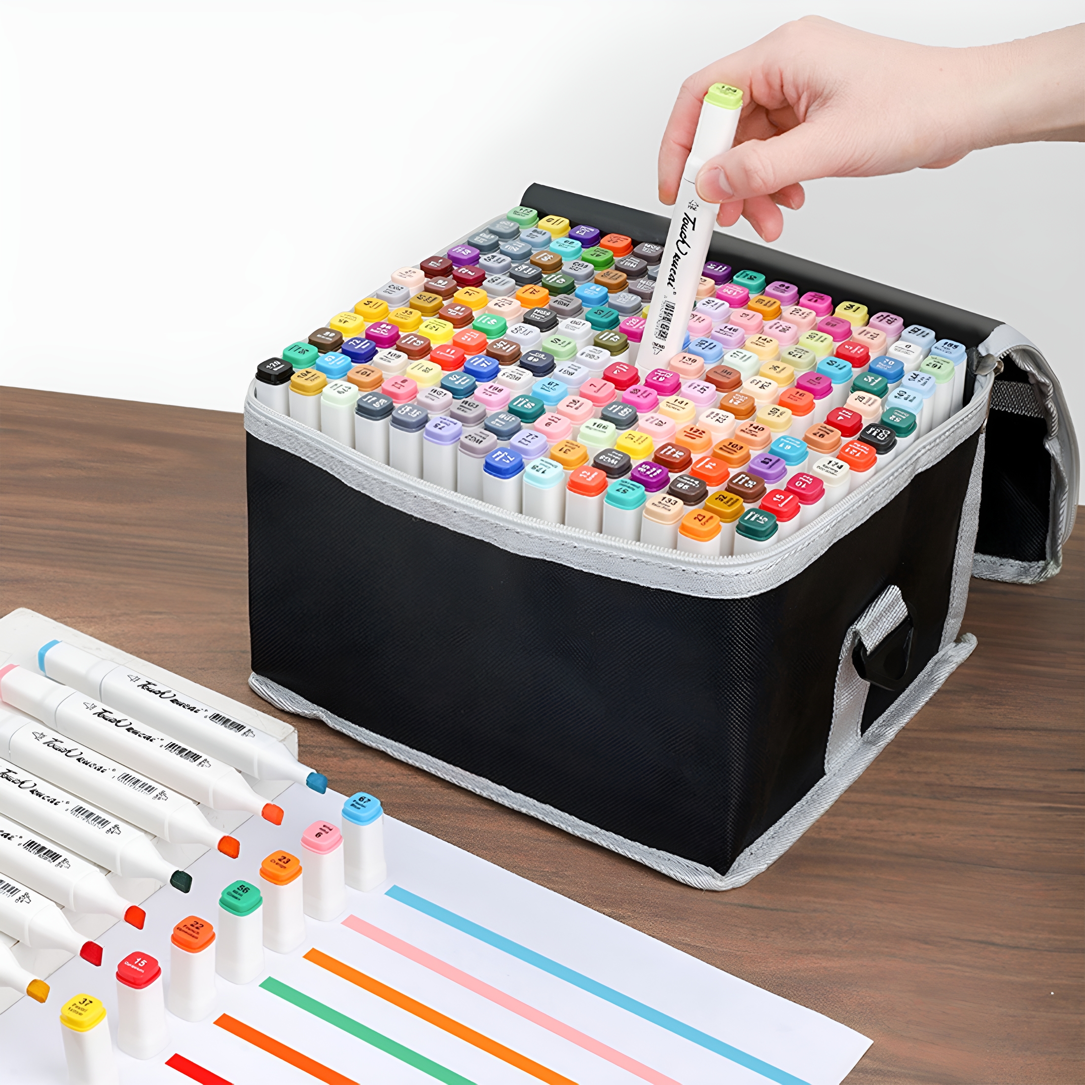 CCOCC 2026 New 48 Colors Dual Tip Alcohol Markers,Art Markers Set Art Supplies Permanent Marker for Drawing,Sketching,Coloring,Design with Storage Box