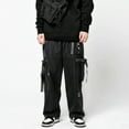 thumbnail image 2 of Niepce Inc Streetwear Black Cargo Jogger Wide Leg Pants Men Fashion Clothes 2021, 2 of 9