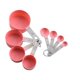 thumbnail image 1 of Cucharas y tazas medidoras: Juego de tazas y cucharas medidoras de acero inoxidable 18/8, 8 piezas de tazas medidoras de cocina para repostería y repostería, mango engrosado (, 1 of 1