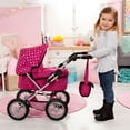 thumbnail image 5 of Trendy Doll Pram W/ Shoulder Bag, Magenta, White Dots, Unicorn, 5 of 5